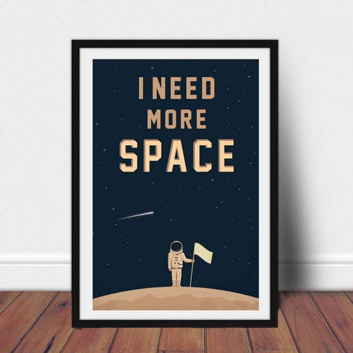 WPFZH Space Poster Wall Art Impresiones en Lienzo Necesito más Space Science Art Canvas Painting Outer Space Planets Print Cosmos Poster-50x70cm