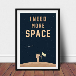 WPFZH Space Poster Wall Art Impresiones en Lienzo Necesito más Space Science Art Canvas Painting Outer Space Planets Print Cosmos Poster-50x70cm