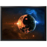 Sistema Solar Moderno Impresión de pósters Planetas Ciencia de la Tierra Satélite Cosmos Arte de la Pared Pintura sobre Lienzo Imagen Sala de estar-50x70cm-Sin Marco