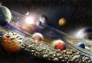 LFEEY 5 x 3 ft Fantástico espacio de fotos fondo de varios planetas estrellas Cosmos Aventura Alien sistema solar fotografía fondo bebé recién nacido niños retrato foto estudio Props